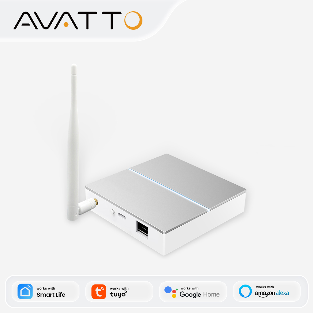 Smart Home Automation Kit - AVATTO Tuya ZigBee Gateway mit Antenne