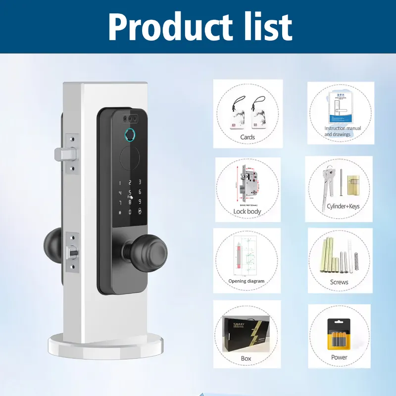 Grenzüberschreitendes Holztürs – Smart Door Lock Wifi Bewertung und Preis