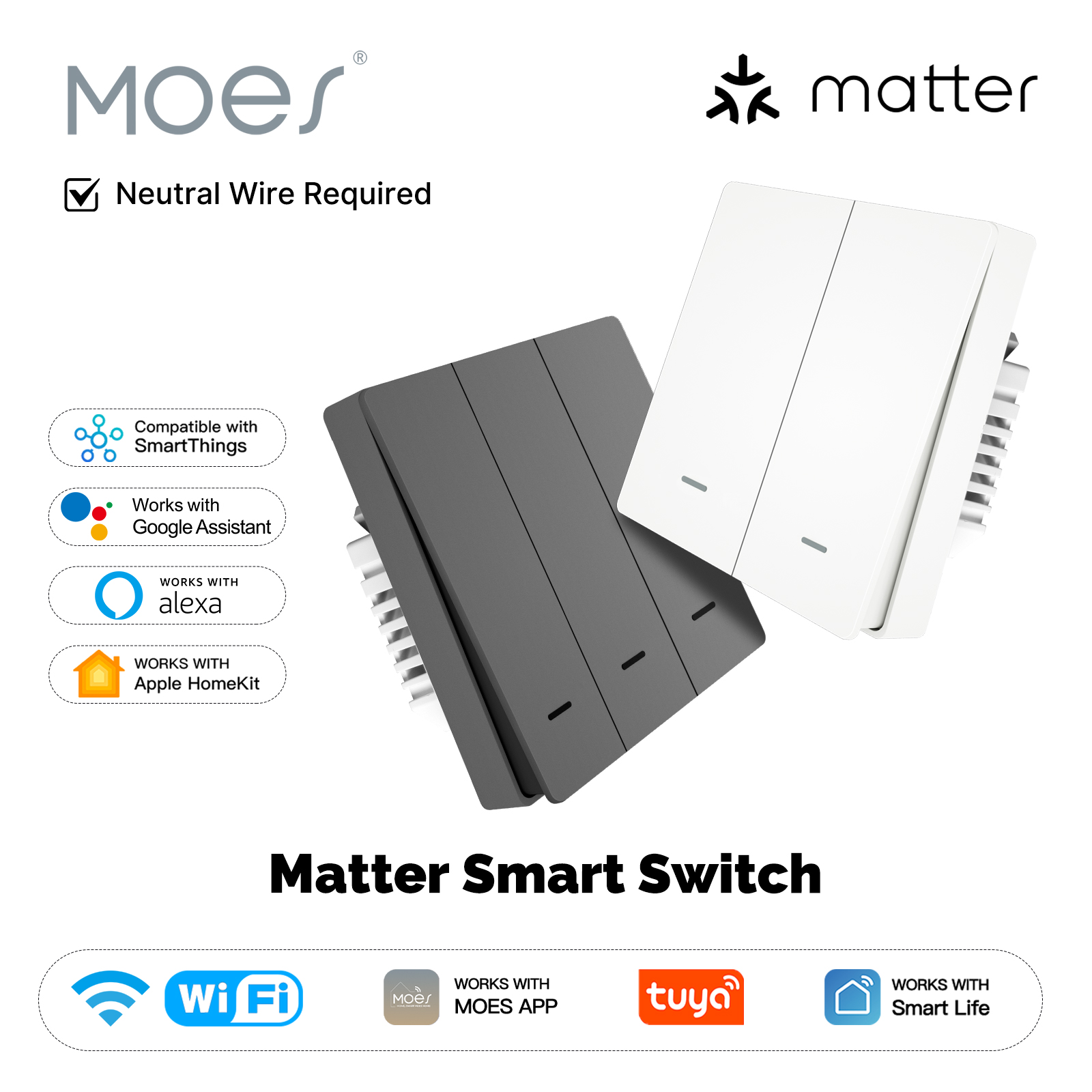 MOES Matter Tuya WiFi Smart Li – Smart Light Switch Wifi Bewertung und Preis
